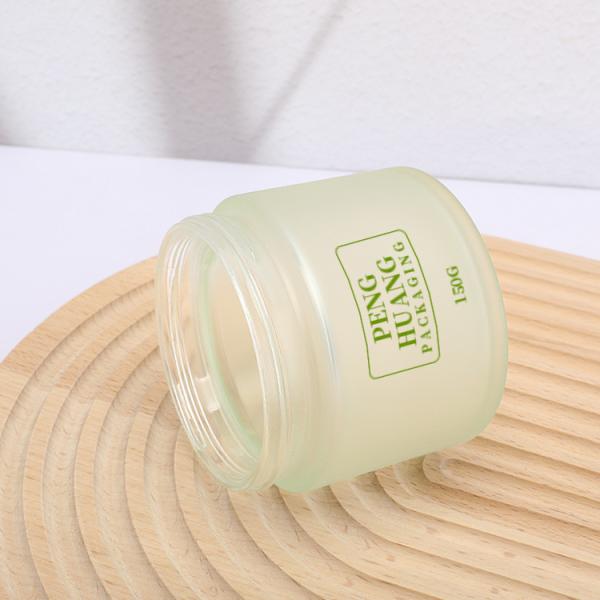 Logo Cream Glass Jars personalizado 200g 150g para o empacotamento cosmético
