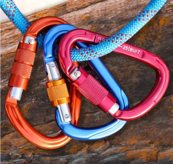 Polished Carabiner Hook Aluminum Custom Clip Hook for General Industry
