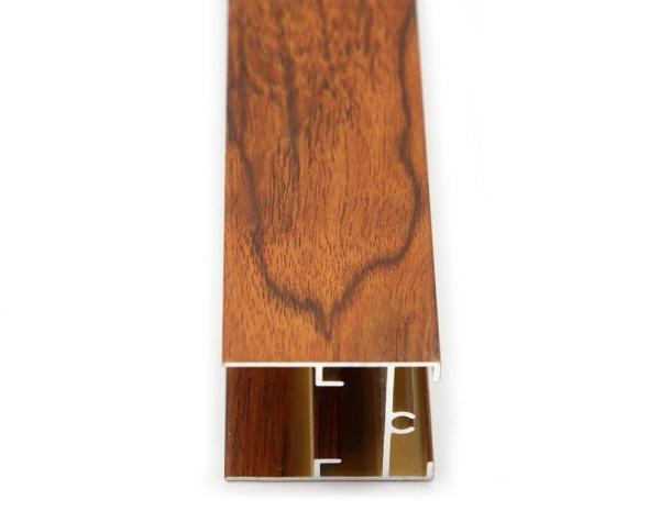 Aluminium Profile Wood Color Sliding Door Aluminium Storefront Profile