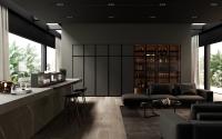Armazém de cozinha de cartão de melamina Mobiliário de cozinha de design moderno Kitchen Set completo