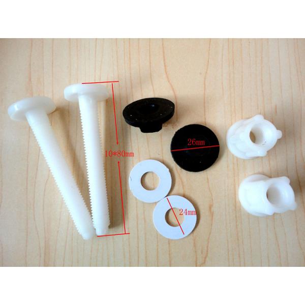 Strong Tensile Strength Plastic Toilet Seat Screws , Plastic Toilet Seat Hinge Bolts