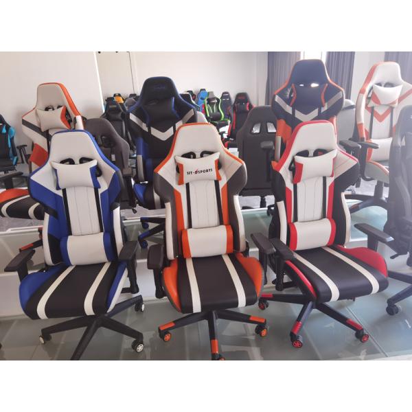 Customize Adjustable High Back PU Leather Gaming Chair with Armrest and Massage Function