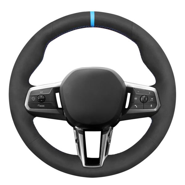 110g Mordern Style PU Leather Steering Wheel Cover for BMW X1 U11 2023-2024 X2