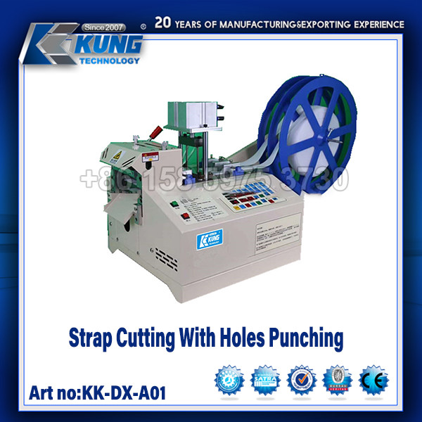 Full Automatic Shoe Making Machine Strap Cutting With Holes Punching