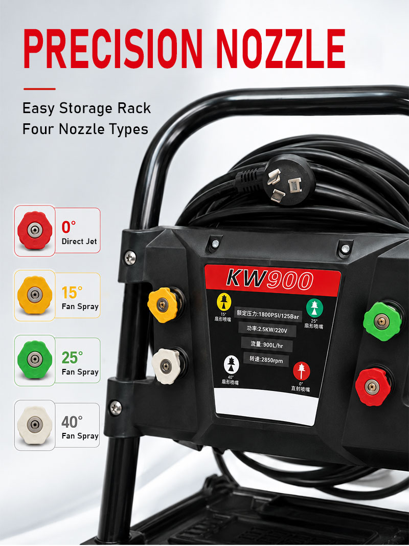 Smart Electric 125bar Pressure Car Washing Machine Industrial Commercial Automatic High Pressure Washer