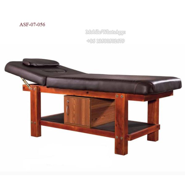 ASF-07-056 Spa Shop Foldable Master Wooden Massage Bed High Grade Beauty Equipment