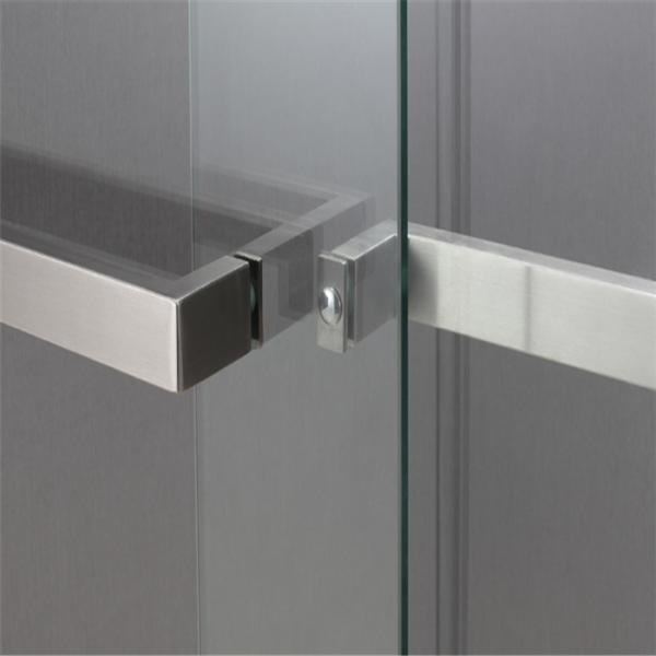 Glass door handle, hairline finish stainless steel door handle European style large pull handle