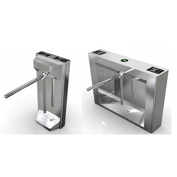 SUS304 Materiais de abertura Sistema de porta de segurança para pedestres de dois braços com torneador e função de alarme