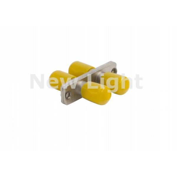 ST Multimode Duplex Metal Fiber Optic Adapter with Low Insertion Loss for Data Processing Networks