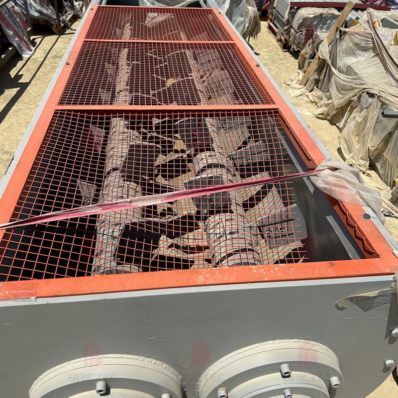 Automatic Twin-Shaft Mixer with Counter-Rotating Shafts, Wear-Resistant Paddles, and Adjustable Speed for Clay Brick Making