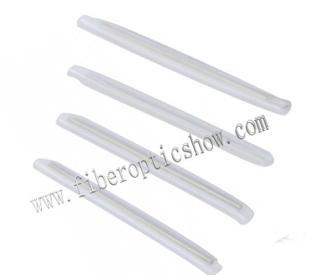 Custom Single Fiber Optic Protection Sleeve Of 304 Steel Rod , White Color