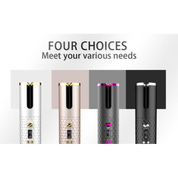 Беспроводной керамический автоматический вращая керамический Curler волос перезаряжаемые 50HZ/60HZ