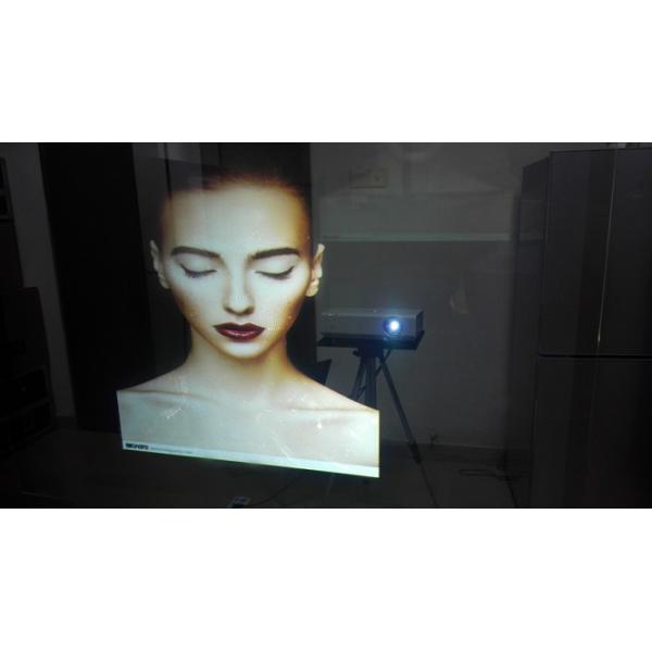 1.52*30m Clear Reflective Transparent Holographic Rear Projection Screen Film For Home Theater