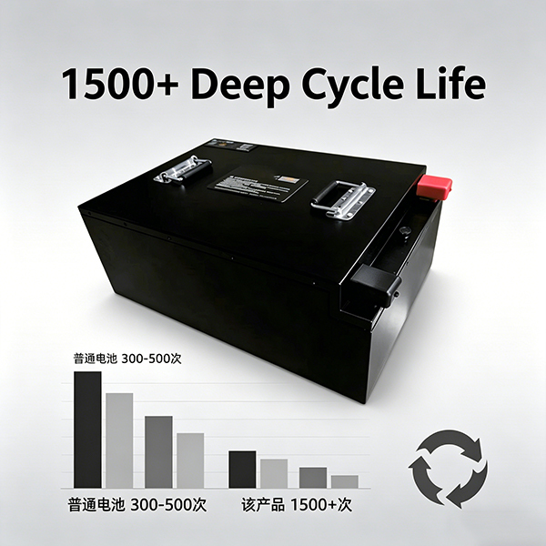 72V 150Ah LiFePO4 Battery 11520Wh for Electric Bicycles/Scooters with 1500 Cycles