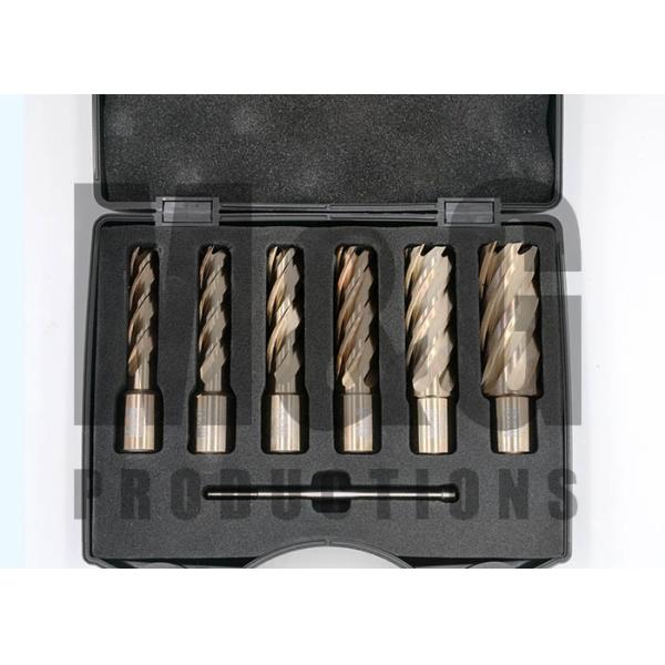 HSS (M2) & HSS Cobalt (M35)Annular Cutter,Rotabroach cutter, Slugger,Magnetic Drill bits popluar size 6 pcs Cutter+1 Pin
