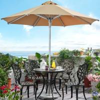 220 Yarn Dyed Fabric Outdoor Anti UV Centre Pole Umbrella Parasol