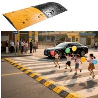 Kit de velocidad de choque con certificación CE/ISO Dispositivo de calmar el tráfico de caucho resistente a la intemperie para la zona de almacén/escolar