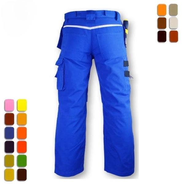 Calças de segurança refletoras respiráveis com fecho de fecho Hi Vis Calças impermeáveis