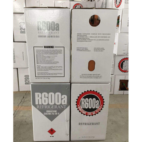 CE Eco Friendly Refrigerant Gas , Clear Isobutane R600a Refrigerant