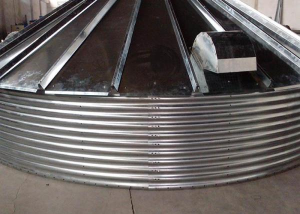 Galvanized Sheet Steel Silo Roll Forming Machine PI PPGI Material Industrial