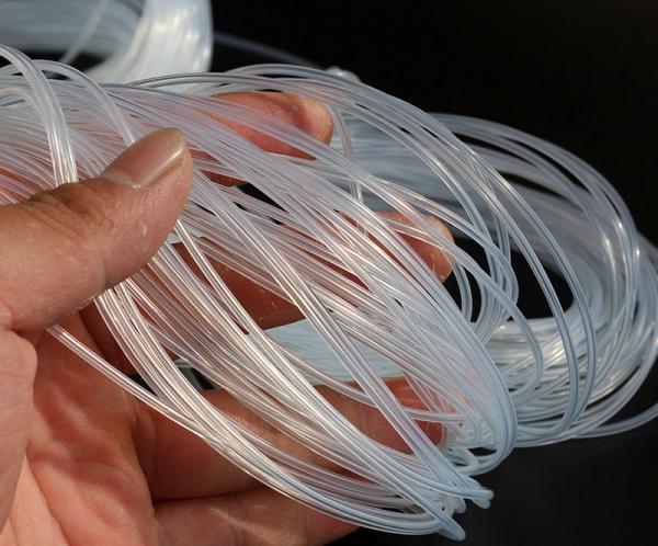 Mangueira transparente do silicone do produto comestível, tubo do silicone, tubulação do silicone