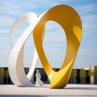 Abstract International Huge Architectural Circle Sculpture