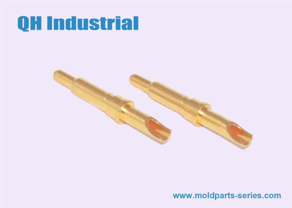 OEM ODM 10uin 20uin Gold Plating Brass Cellphone Mobile Phone Battery Connector Spring Load Pogo Pin