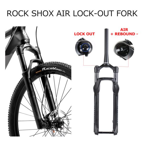 Mountain bike do adulto SHIMANO DEORE, Mountain bike 2x12s da fibra do carbono de 29 polegadas