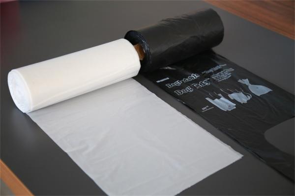 White / Black Disposable Polyethylene Trash Bags On Roll For House Cleaning