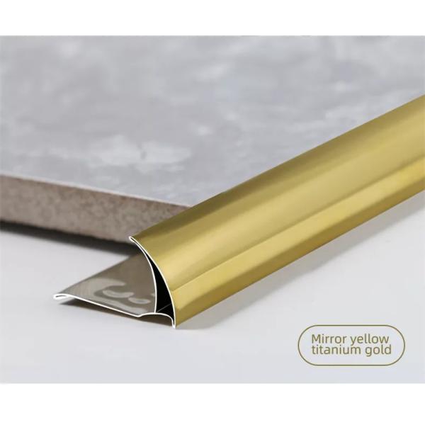 Corner Tile 304 Stainless Steel Trim Waterproof Modern For Porcelain