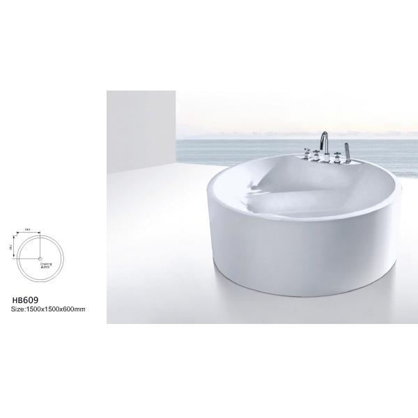 Bathtubs, freestanding Bathtub without faucet , hand shower HB609