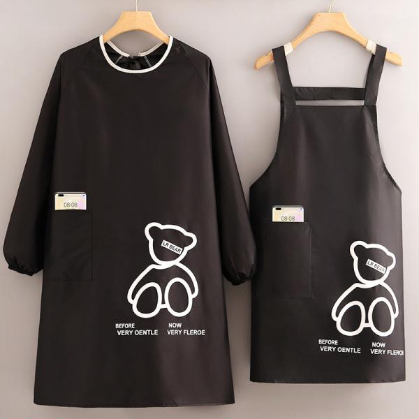 Custom Print Kitchen Cook Apron For Chef Sublimation Waterproof Cotton Polyester Apron Logo Set