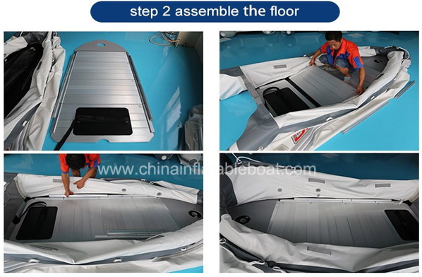 2.3m Two Person Foldable Inflatable Boat For Fishing EU / CE Approved