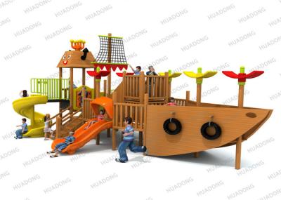 Ship Series Children ' S Wooden Playground Equipment Colorful Slides In Big Size