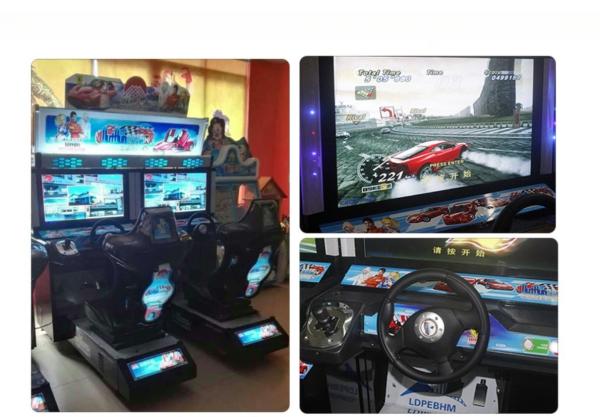 2 Players Safe Arcade Car Game Machine Car Games 3d Racing Machine For Fun City