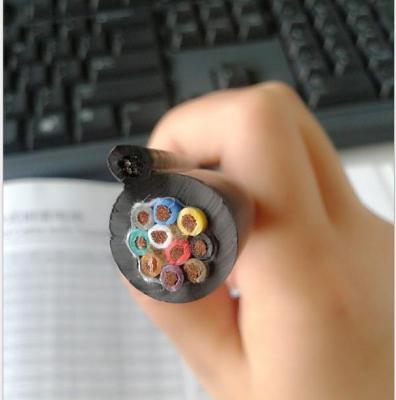 Flexible Round Traveling Control Cable for cranes or other appliances RVV(1G) 10Cx1.5SQMM in Orange color