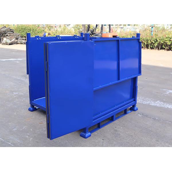 Caja 2T de la jaula de la plataforma del metal de la carretilla elevadora para los emplazamientos de la obra