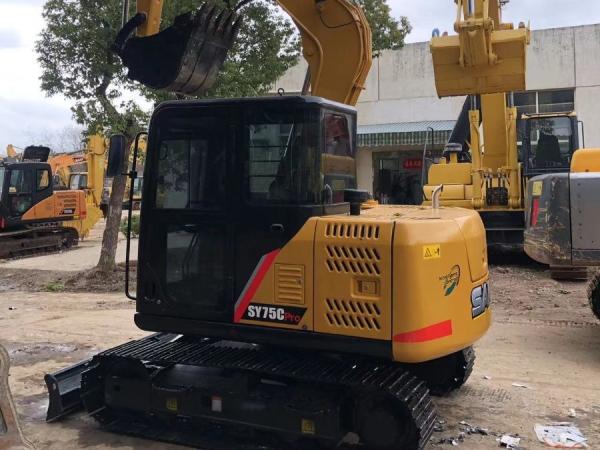 Mini SY75CPro Utilisé Sany Excavator Digger Équipement d'excavation de terre