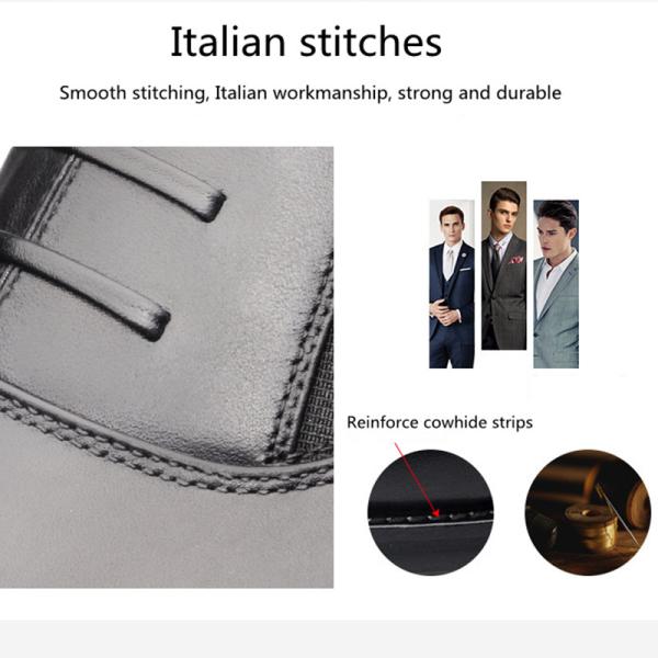 JH Calfskin Military Dress Shoes Abrasion Resistant Oxford