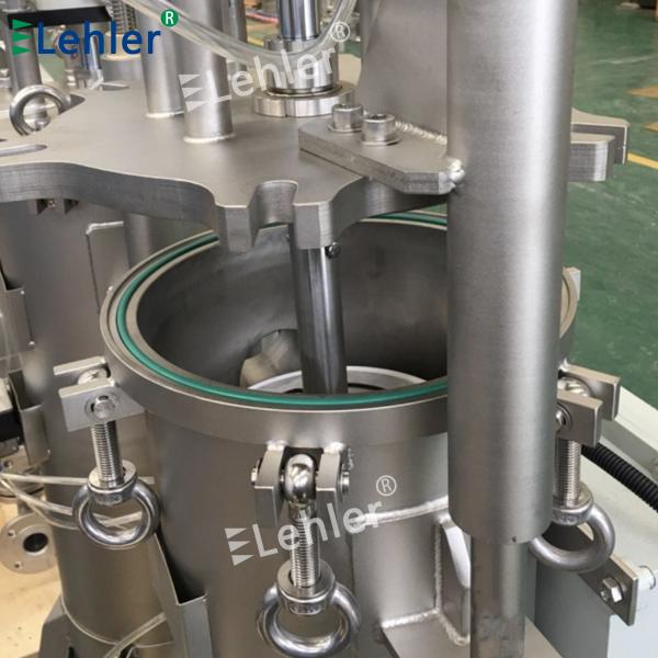 Высокопроизводительный внутренний скрепер LFN219 Пневматический скреб самоочищающийся фильтр из нержавеющей стали 304 для фильтрации вязкой жидкости