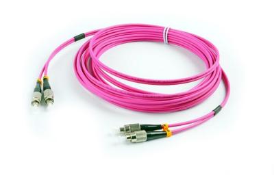 Duplex multimodo OM4 FC do cabo de remendo da fibra ótica do gigabit - OEM/ODM do cabo de remendo de FC