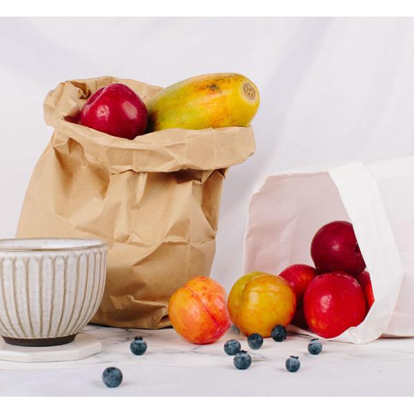 40G 50G Virgin Uncoated White Sack Kraft Paper / Brown Craft Paper Jumbo Roll