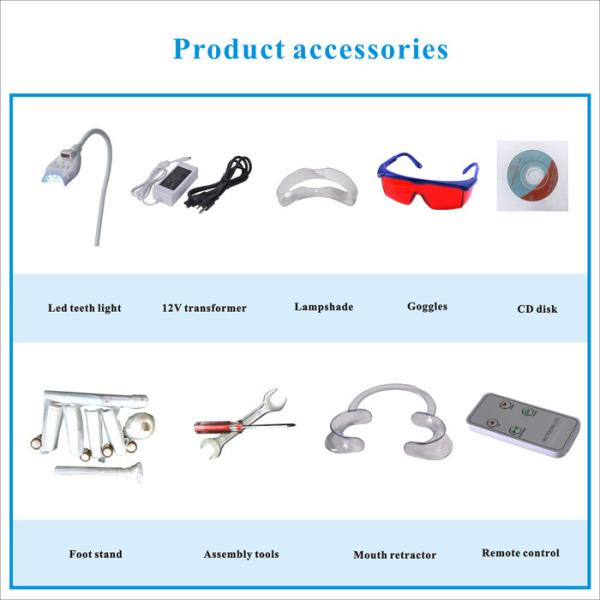 Зубоврачебные забеливая лампа/зубы забеливая приведенные свет лампы СИД голубой красный пурпурный/зубоврачебный забеливать зубов машины отбеливания