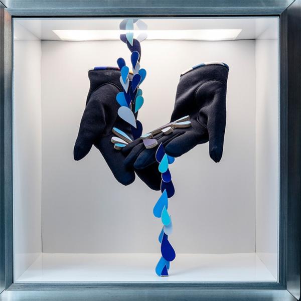 Window Display Decoration Color Honeycomb Board Water Drop Shape