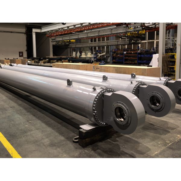 Robust Construction Machinery Hydraulic Piston Cylinder Custom 45# ST52