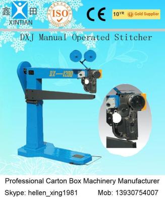 Stable Running Cardboard Semi Auto Stitching Manual Operation 1900 X 700 X 1820mm