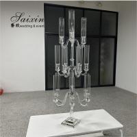 15 Armas Porta-velas furacões de vidro candelabro para peças centrais de casamento