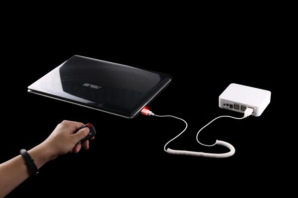 COMER 6-port alarm system for laptop computer anti theft display security