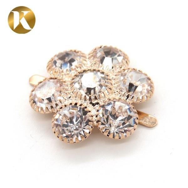 Custom Decorative Shoe Clips , Flower Shape Shoe Accessories Clips