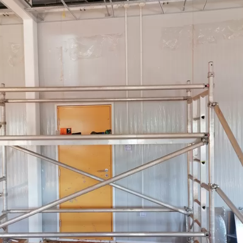 Prefabricated Flat Pack Modular Accommodation Block Waterproof Labor Camp Clinic Buildings